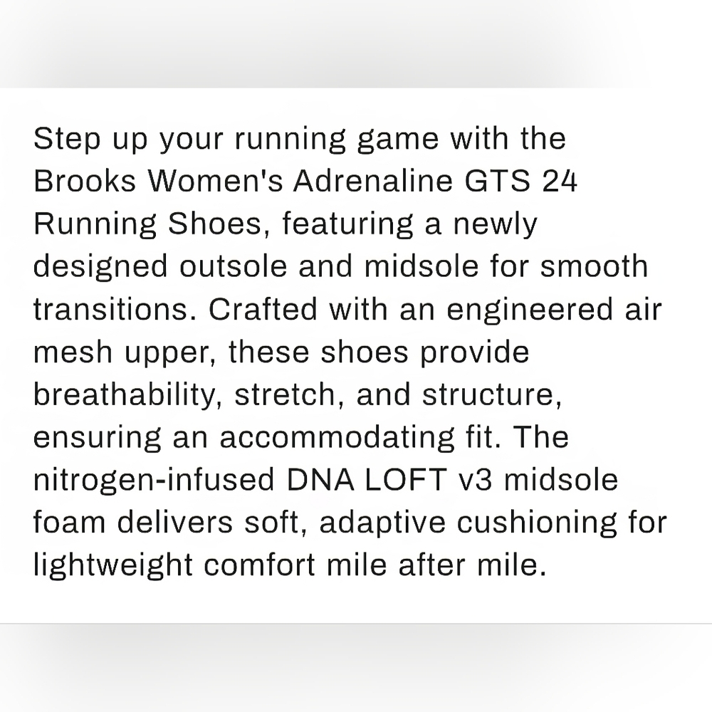 Brooks Adrenalin GTS 24 - BRAND NEW! Womens Sneakers - Picture 11 of 13